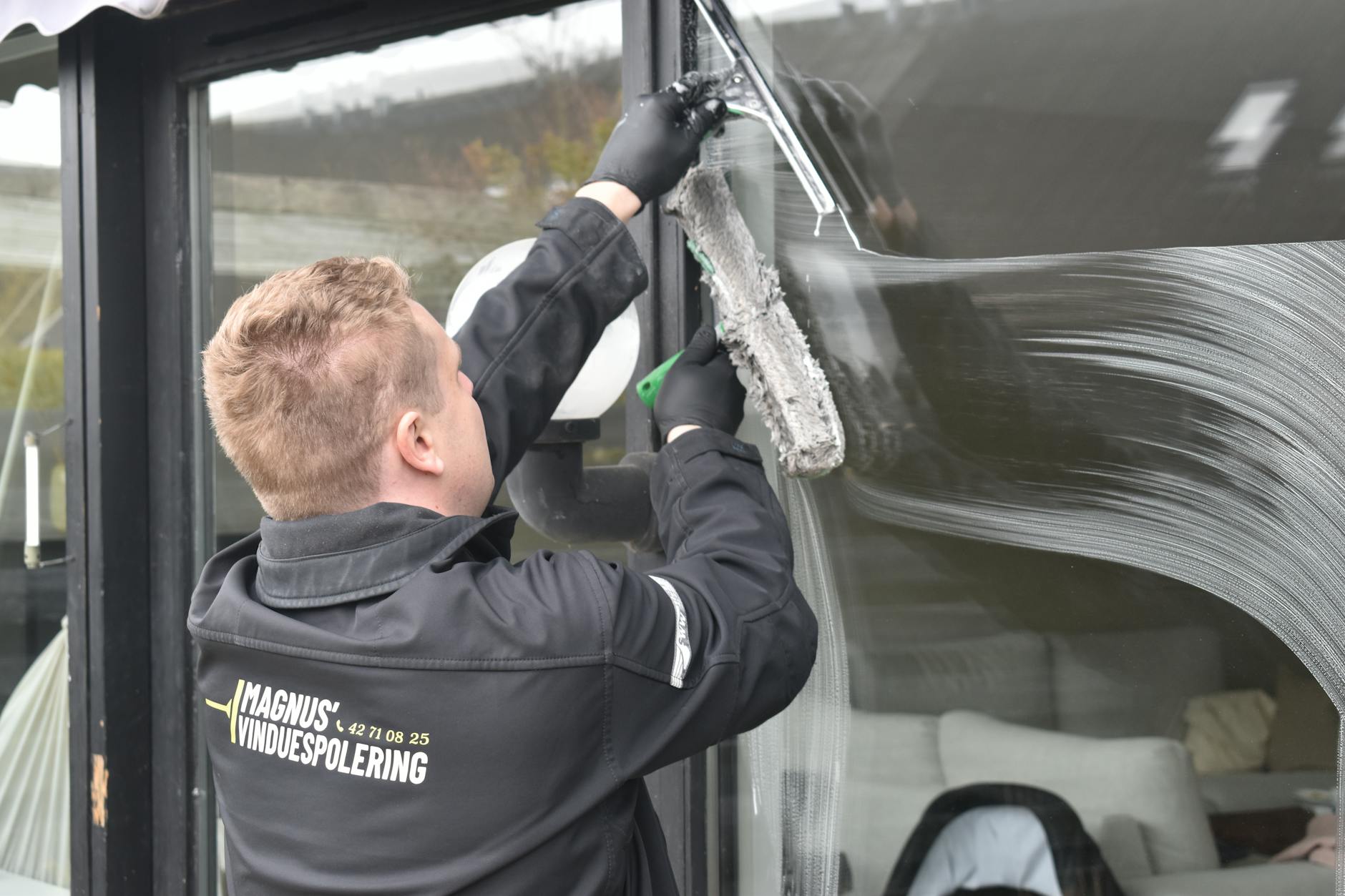 Window & Glass Cleaning work in action 1